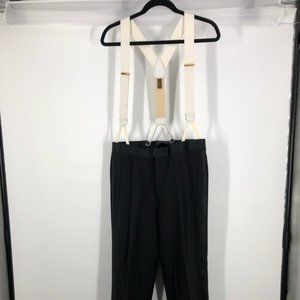 Trafalgar White and Beige Suspenders